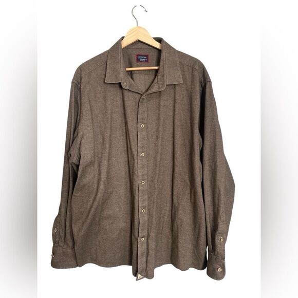 Untuckit brown button down cotton shirt size XXXL casual gorpcorp work shirt - Picture 1 of 8